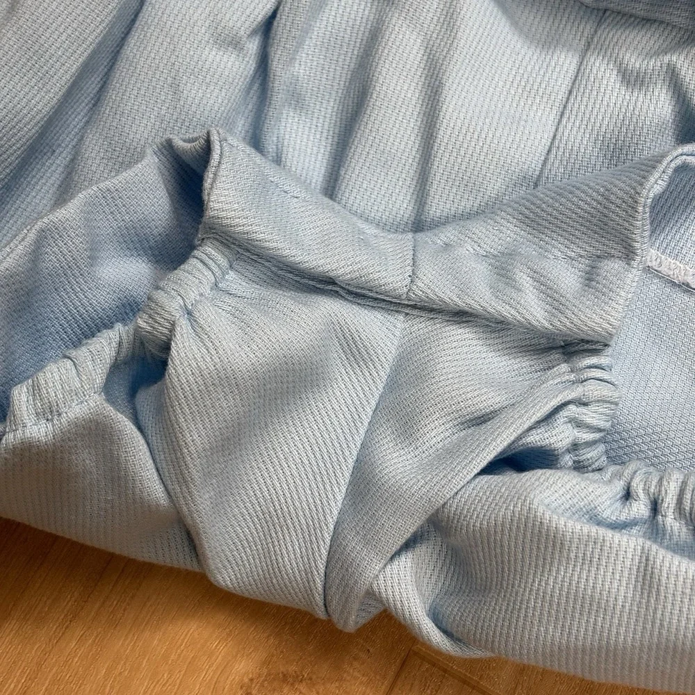 Vintage Nannette Boys 18 Month Peter Rabbit Shortall Outfit Blue Button Shirt